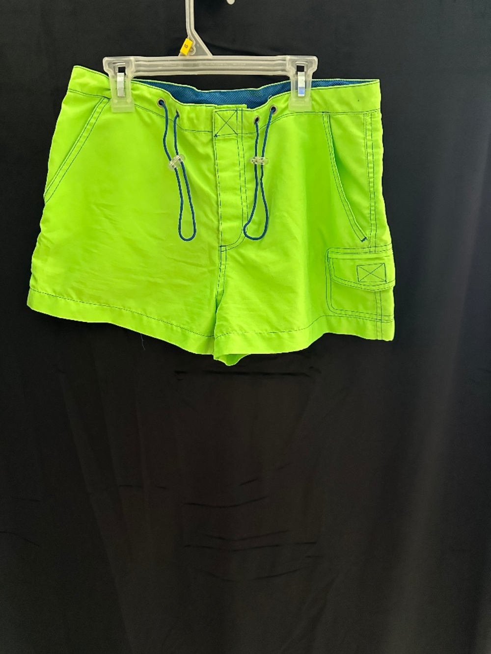 Vintage 90’s No Boundaries, neon green board shorts/swim, size M